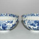 1 Paar Blauweisse Schalen - Foto 2