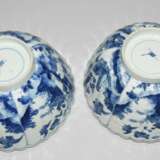 1 Paar Blauweisse Schalen - Foto 7