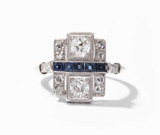 Diamant-Saphir-Ring - Foto 1