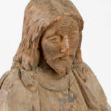 wooden Sculpture of the Throned Jesus with Symbol of the Holy Ghost - photo 3