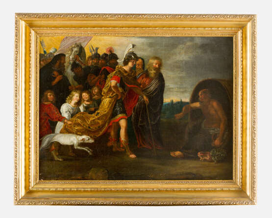 Peter Paul Rubens (1577-1640)-circle Alexander the Great (356 BD-323 BD) and Diogenes (404 BD-323 BD) - Foto 1