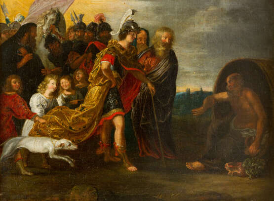 Peter Paul Rubens (1577-1640)-circle Alexander the Great (356 BD-323 BD) and Diogenes (404 BD-323 BD) - photo 2