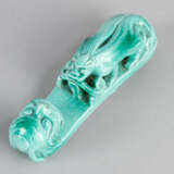 Chinese clasp Ceramic in classical shape with face and dragon design - photo 3