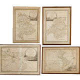 Four printed maps - photo 1