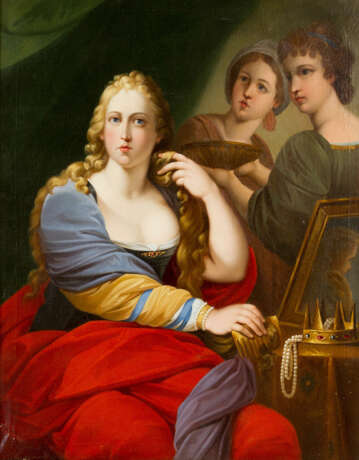Pompeo Batoni (1708-1787)-circle Portrait of a lady with her servants - photo 2