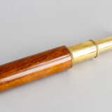 Telescope with three extensions wooden hand grip rounded polish - фото 1