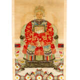 Chinese roll painting portrait of a honourable lady watercolour on paper - photo 1