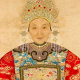 Chinese roll painting portrait of a honourable lady watercolour on paper - Foto 3