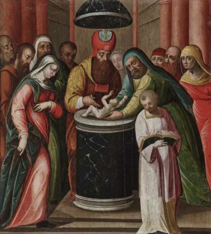 Die Beschneidung Christi. Deutsch oder Niederländisch 16. Jahrhundert - Foto 1