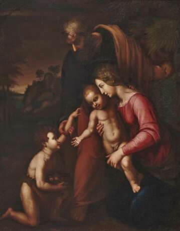 Heilige Familie mit Johannesknaben. nach Raffael (Raffaello Sanzio da Urbino) - Foto 1