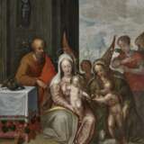 Heilige Familie mit Hl. Elisabeth und dem Johannesknaben. Süddeutsch oder österreichisch Ende 16. Jahrhundert - Foto 1