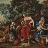 Rebekka und Elieser am Brunnen. Italien (?) 17. Jahrhundert - photo 1
