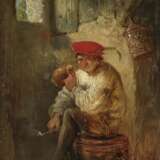 Trinkender und rauchender Bauer am Fenster. Niederlande um 1651 - Foto 1
