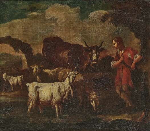 Hirte mit Vieh. Roos, gen. Rosa da Tivoli, Philipp Peter, zugeschrieben - фото 1