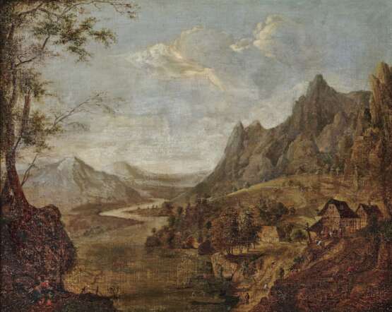 Flusslandschaft. Niederlande (?) 17. Jahrhundert - Foto 1