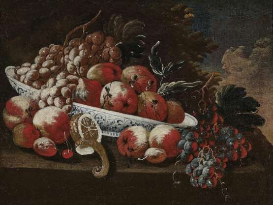 Stillleben mit Früchten. Italien (Neapel?) 17. Jahrhundert - фото 1