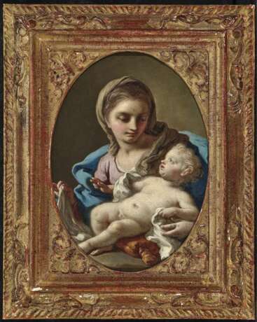 Maria mit dem Kind. Umkreis Amigoni, Jacopo - Foto 2