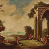 Ruinenlandschaften mit Figurenstaffage. Italien (?) im Stil des 18. Jahrhundert - фото 2