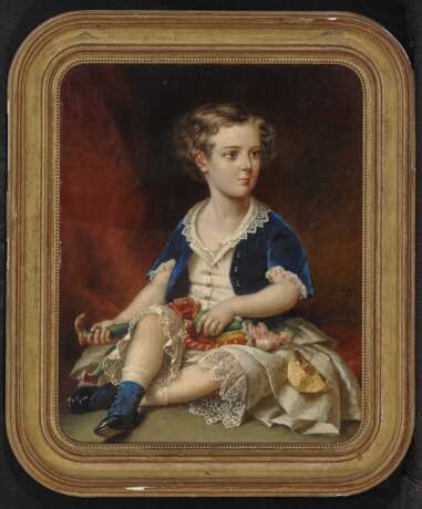 Bildnis eines Knaben mit Kasperl-Puppe. Laure, Jules (Jean François Hyazinthe Jules) - photo 2