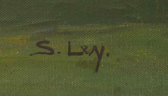 SOPHIE LEY, WIESE MIT BAUM, Öl/Leinwand, gerahmt, signiert. - Foto 2