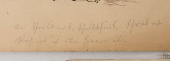 CARL FELIX VON SCHLICHTEGROLL, LUSTIGE BILDERBOGEN, Aquarellzeichnung/Papier, signiert, um 1885. - Foto 3