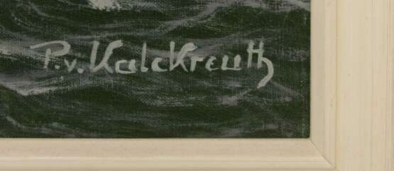 PATRICH VON KALCKREUTH, MEERESWOGEN BEI WOLKENBRUCH, Öl/ Leinwand, 20. Jahrhundert - photo 2