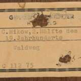 MIKOW, RASTENDER IM WALD, Öl/Platte, 19/20. Jahrhundert - Foto 5