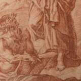 UNBEKANNTER KÜNSTLER, HERKULES AM SCHEIDEWEG, Rötel auf Papier, wohl 17. Jahrhundert - Foto 6