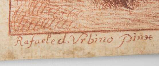 BERNHARD NEHER d. ÄLTERE, TRANSFIGURATION, Rötel auf Papier, signiert und datiert 1765. - Foto 8