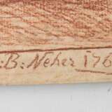 BERNHARD NEHER d. ÄLTERE, TRANSFIGURATION, Rötel auf Papier, signiert und datiert 1765. - фото 9