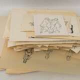 KONV. HANS FISCHER, Miniatur Zeichnungen, Tusche/Papier, Deutschland/Schweiz, 20. Jahrhundert - photo 4
