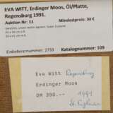 EVA WITT, ERDINGER MOOS, Öl/Platte, Regensburg 1991. - Foto 5