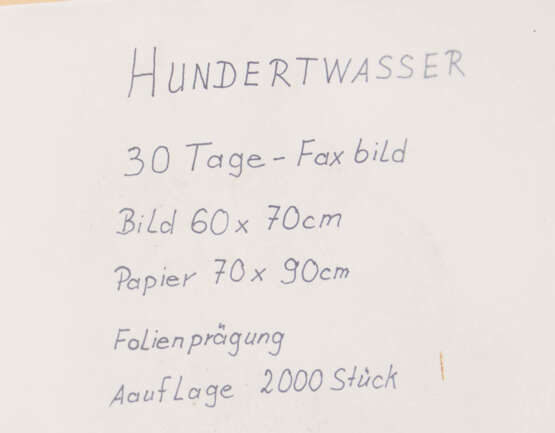 KONV. HUNDERTWASSER, Olympiade München 1972/ Abstrakte Komposition, Druck, Deutschland, 20. Jahrhundert - Foto 6