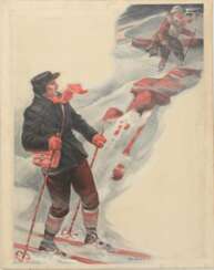 ERIK STRANG, Alpine Szene, Acry/Leinwand, 20. Jahrhundert