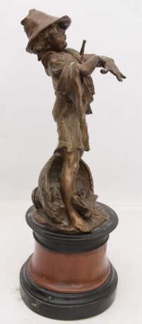 FOND. NELLI, Der Törichte, Bronze auf Holzphlinte, Rom 19./20. Jahrhundert - Foto 6