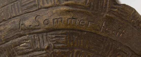 FOND. NELLI, Der Törichte, Bronze auf Holzphlinte, Rom 19./20. Jahrhundert - Foto 7