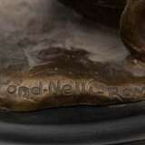 FOND. NELLI, Der Törichte, Bronze auf Holzphlinte, Rom 19./20. Jahrhundert - Foto 8