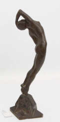 SKULPTUR, Frauenakt, Bronze, 20. Jahrhundert