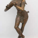 SKULPTUR, Bewegte Gestalt auf Sockel, Bronze, 20. Jahrhundert - photo 1