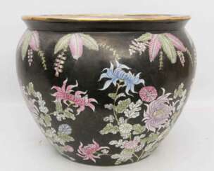 TONGHZI VASE/ÜBERTOPF, Keramik, Quing Dynastie, China, wohl 19. Jahrhundert