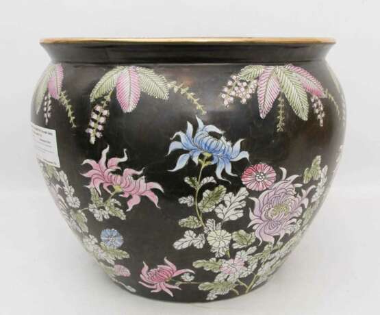 TONGHZI VASE/ÜBERTOPF, Keramik, Quing Dynastie, China, wohl 19. Jahrhundert - photo 4