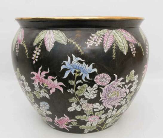 TONGHZI VASE/ÜBERTOPF, Keramik, Quing Dynastie, China, wohl 19. Jahrhundert - Foto 5