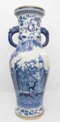 CHINESISCHE VASE, Keramik, wohl 20. Jahrhundert