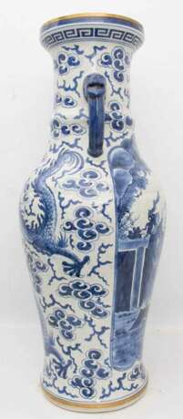 CHINESISCHE VASE, Keramik, wohl 20. Jahrhundert - photo 5