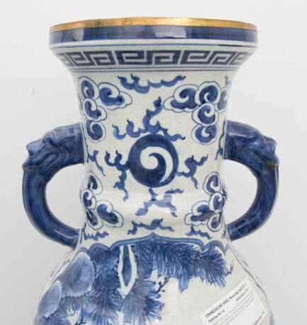 CHINESISCHE VASE, Keramik, wohl 20. Jahrhundert - photo 6