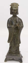 ASIATISCHER GELEHRTER, Bronze, China, 19./20. Jahrhundert