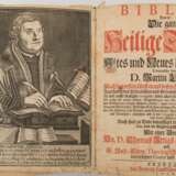BIBEL, Die ganze heilige Schrift, Martin Luther, hg. Theologische Fakultät Leipzig, 1708. - Foto 5