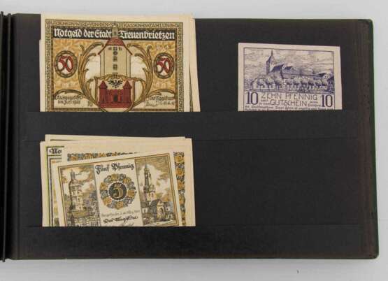 NOTGELD-ALBUM, Notgeld aus verschiedenen deutschen Städten, Anfang 20. Jahrhundert - Foto 2
