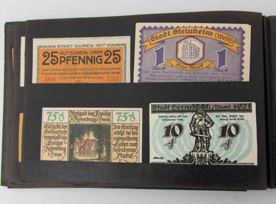 NOTGELD-ALBUM, Notgeld aus verschiedenen deutschen Städten, Anfang 20. Jahrhundert - photo 5