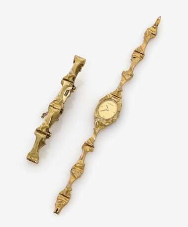 Parure, bestehend aus Armband, Armbanduhr und Ohrring sowie einem Collier - Foto 2